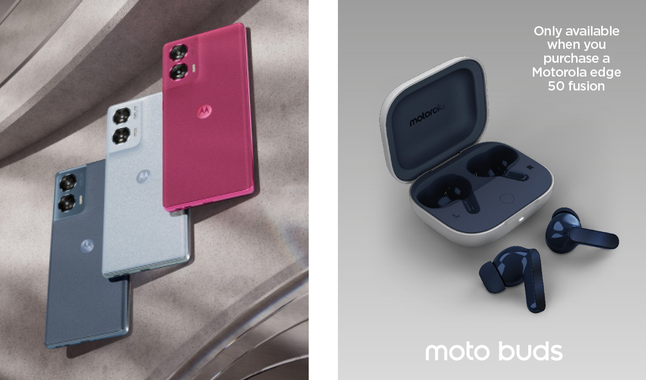 moto buds - Only available when you purchase a Motorola edge
50 fusion